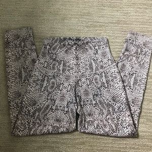 DYI Snakeskin Ankle Leggings